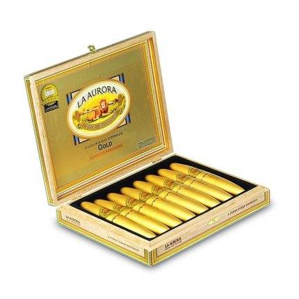 拉．奥罗拉 拉·奥罗拉1903 首选黄金铝管 雪茄, La Aurora 1903 Figurado Corojo Gold Tubos cigar, 拉奥罗拉1903首选雪茄, La Aurora 1903 Figurado雪茄, 拉奥罗拉黄金铝管雪茄