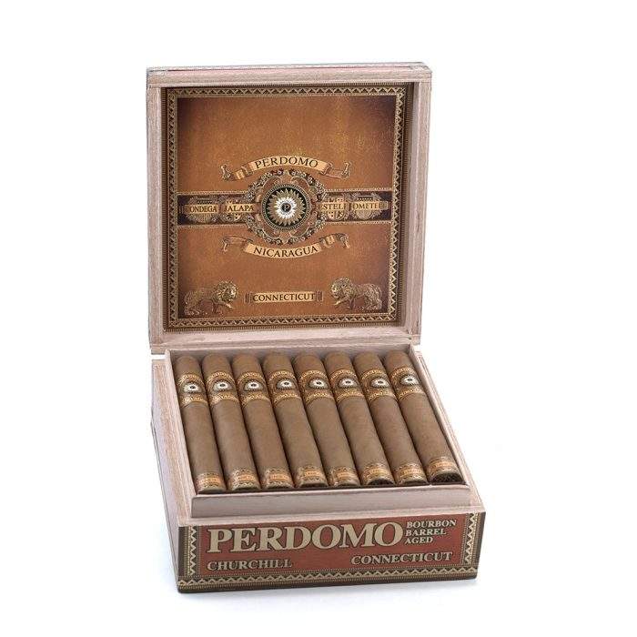 佩尔多莫 尼加拉瓜 波旁酒桶陈酿 康涅狄格 丘吉尔 雪茄, Perdomo Nicaragua Bourbon Barrel‐Aged Connecticut Churchill cigar, 佩尔多莫 波旁酒桶陈酿雪茄, Perdomo Bourbon Barrel Aged cigar, 尼加拉瓜 丘吉尔雪茄
