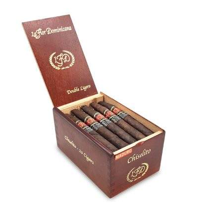 多米尼加之花 双高叶錾刀马杜罗 雪茄, La Flor Dominicana Double Ligero Chiselito Maduro cigar, 双高叶錾刀马杜罗雪茄, 多米尼加之花雪茄, Double Ligero Chiselito Maduro