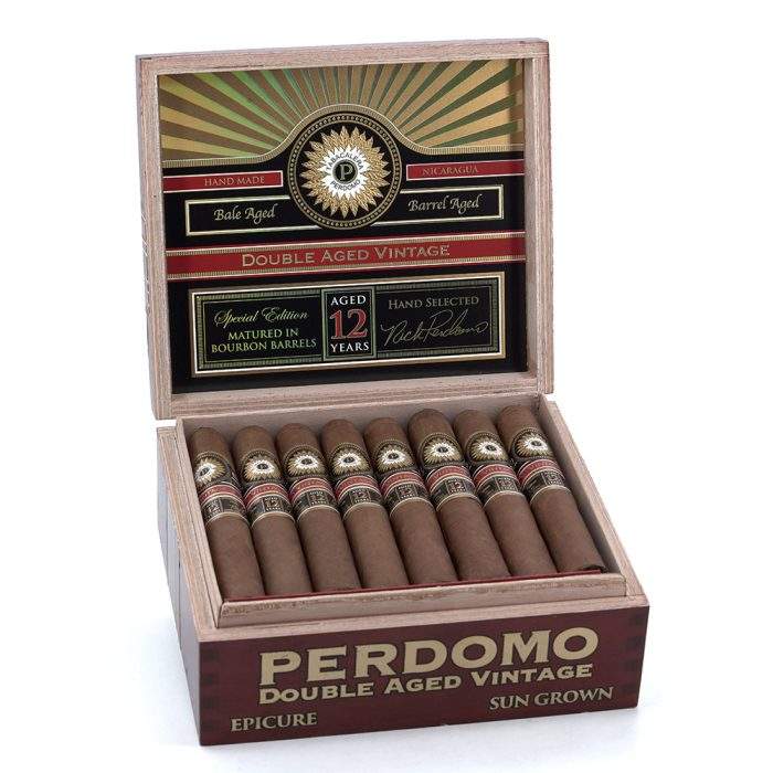 佩尔多莫 双陈年佳酿 12 年 日晒 逍遥 雪茄, Perdomo Double Aged 12 Year Vintage Sun Grown Epicure cigar, 佩尔多莫双陈年雪茄, Perdomo 12 Year Vintage cigar, 双陈年佳酿雪茄