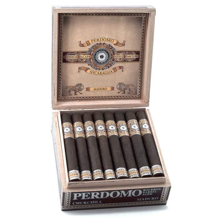 佩尔多莫 尼加拉瓜 波旁酒桶陈酿 马杜罗 丘吉尔 雪茄, Perdomo Nicaragua Bourbon Barrel-Aged Maduro Churchill cigar, 佩尔多莫波旁酒桶陈酿雪茄, Perdomo Bourbon Barrel-Aged cigar, 尼加拉瓜马杜罗雪茄