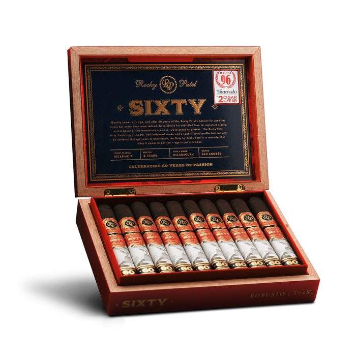 洛基·帕特尔 六十周年 罗伯图 雪茄, Rocky Patel Sixty Robusto cigar, 洛基帕特尔雪茄, 六十周年纪念雪茄, 罗伯图雪茄