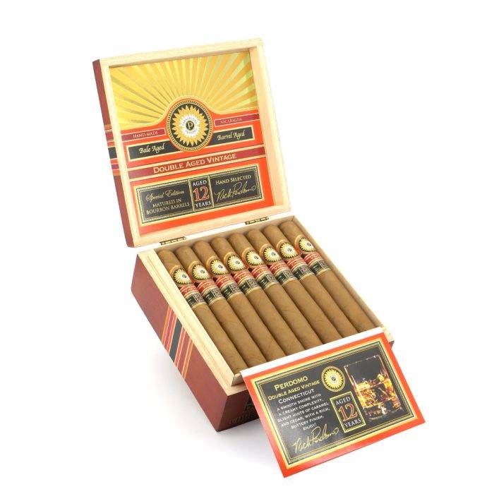 佩尔多莫 双陈年佳酿 12 年 康涅狄格州 丘吉尔 雪茄, Perdomo Double Aged 12 Year Vintage Connecticut Churchill cigar, 佩尔多莫双陈年佳酿雪茄, Perdomo Double Aged cigar, 双陈年佳酿丘吉尔雪茄