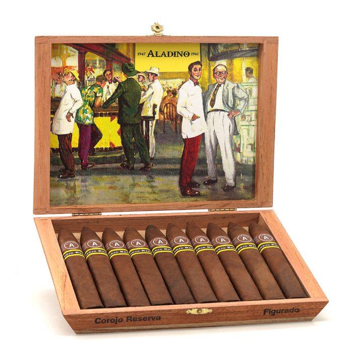 1_tu1cbae1zys.jpg 阿拉丁 科罗霍 珍藏 双尖鱼雷 雪茄, Aladino Corojo Reserva Figurado cigar, 科罗霍珍藏雪茄, Aladino Corojo雪茄, 洪都拉斯科罗霍雪茄