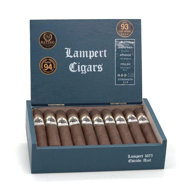 1_xktev0sfcyz.jpg 兰珀特 1675 限量版蓝色罗伯图 雪茄, Lampert 1675 Edicion Azul Robusto cigar, 兰珀特1675蓝色雪茄, Lampert 1675 Azul, 尼加拉瓜限量版雪茄