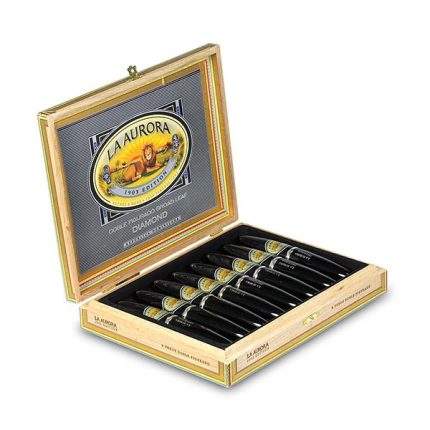 拉．奥罗拉 首选黑钻铝管 雪茄, La Aurora 1903 Doble Figurado Broad Leaf Diamond Tubos cigar, 拉奥罗拉首选黑钻雪茄, La Aurora 1903雪茄, 首选黑钻铝管雪茄