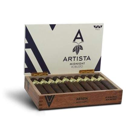艺术大师 午夜 雪茄, Artista Midnight Robusto Box Pressed cigar, 艺术大师午夜雪茄, Artista Midnight cigar, 午夜盒压罗伯图雪茄